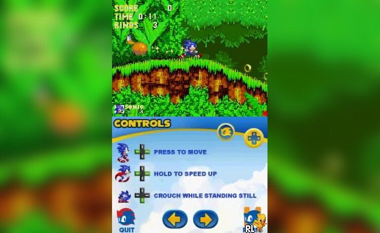 Play Nintendo DS Sonic Classic Collection (USA) (En,Fr,Es) (NDSi Enhanced)  Online in your browser 